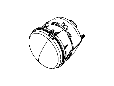 Mopar 5182022AA Fog Lamp Assembly, Front