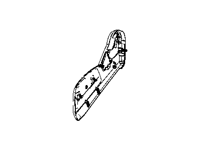 Chrysler 1CW281D5AA SHIELD Passenger Outboard