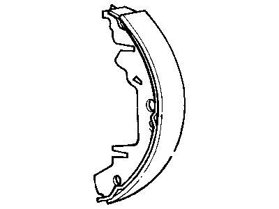Dodge 4883833AA SHOE AND LINING KIT Drum