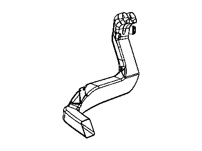 Jeep 68003758AA AIR DUCT Rear A/C