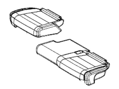 Jeep 6RT08SA5AA COVER Rear Seat Cushion