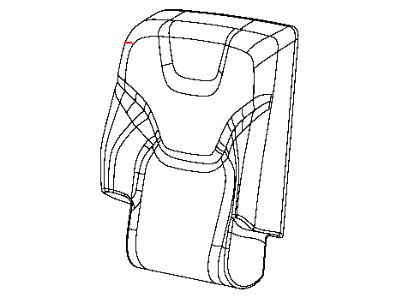 Jeep 5RA81DX9AC COVER Rear Seat Back Right