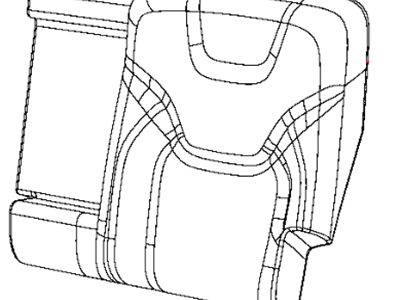 Jeep 5RA81LAAAC COVER Rear Seat Back Right