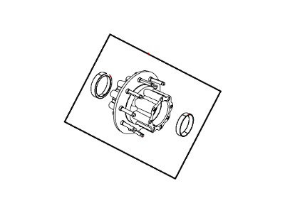 Mopar 68100369AB Hub Assembly Wheel Rear