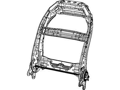 Jeep 68260531AC FRAME Front Seat Back