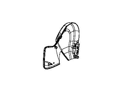 Mopar 1ZV83DX9AB Inner Cover, Black, Front Driver Side