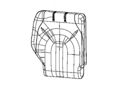 Chrysler 7BC73LA3AA COVER Rear Seat Back 3rd Row