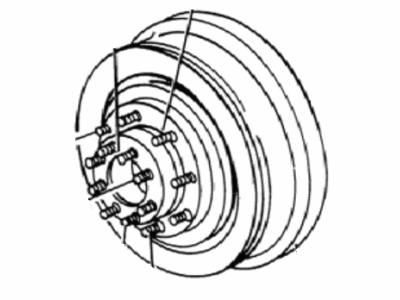 1993 Dodge D150 Wheel Hub - 4383429
