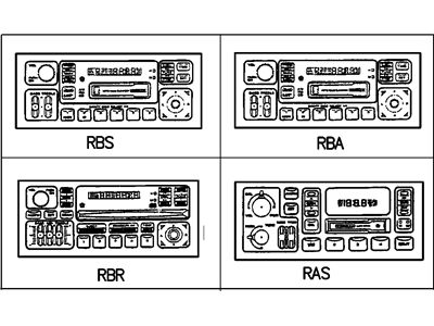 Chrysler 4704377AD RADIO AM/FM Cassette with CD Control