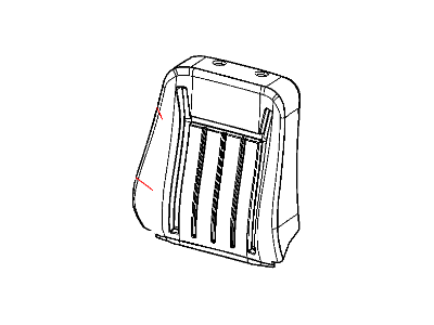 Mopar 1FN531D5AA Cover Front Seat Back