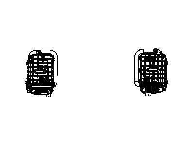 Mopar 1VM61DX9AB Air Outlet, Center Driver Side
