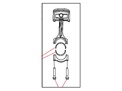 Dodge 1115A149 BEARING Connecting Rod -3 Micron