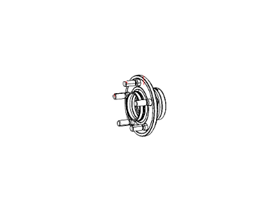 Dodge 4779328AA HUB AND BEARING Brake
