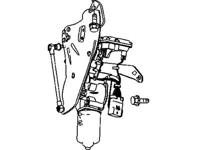Dodge 5096296AA MOTOR AND GEAR Power Liftgate