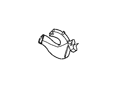 Chrysler 5058385AA DUCT Air to Rear Seat Right