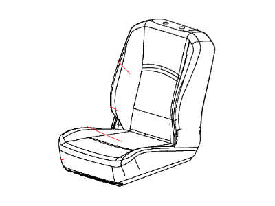 Ram 1XU98XDVAA COVER Front Seat Cushion