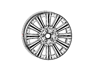 Chrysler 68213305AA WHEEL Aluminum
