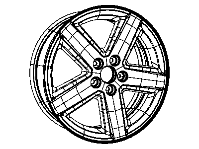 Chrysler 1AN34XZAAC WHEEL Aluminum