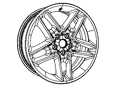 Jeep 1QX10GSAAA WHEEL Aluminum