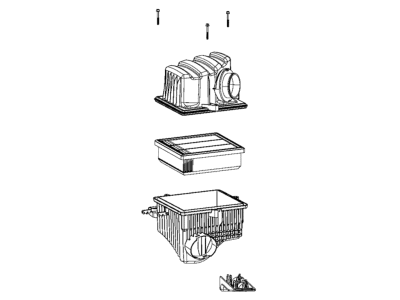 Jeep Air Filter Box - 68323202AA