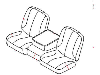 Dodge 1DK671D5AA COVER Front Seat Back Driver