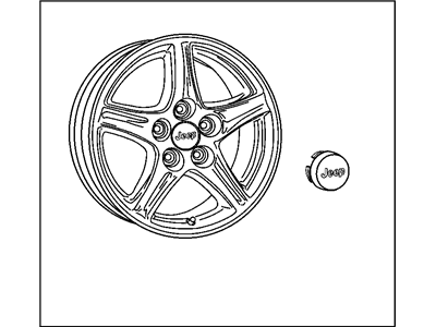 Dodge 82211323AB WHEEL KIT Forged Aluminum