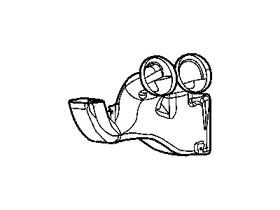 Dodge 4865552AA DUCT Instrument Panel