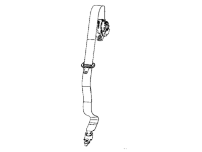 Jeep 7CG921R1AA SEAT BELT 2nd Rear Center