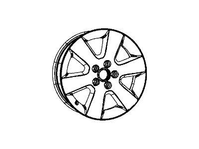 Dodge 1CY86SZ0AB WHEEL Aluminum
