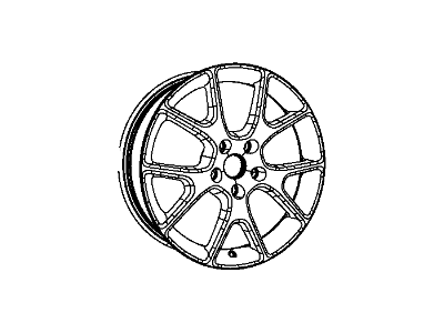 Dodge 1RU20DD5AA WHEEL Aluminum