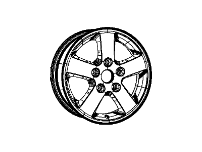 Dodge 5LN63GSAAA WHEEL Aluminum