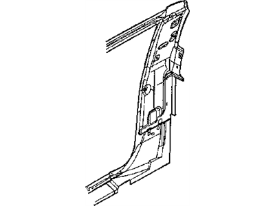 Dodge 5017054AC PANEL Body Side Aperture Rear