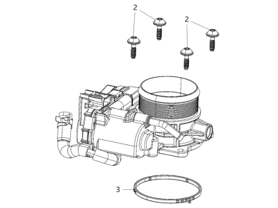 Jeep Wrangler Throttle Body - 68428448AB