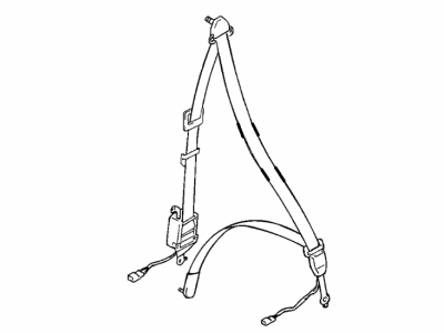 Mopar MR750192 Belt, Front Passenger Side