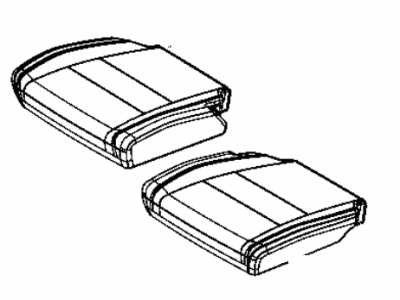 Dodge 6QR82JR1AA COVER Rear Seat Cushion 3rd Row