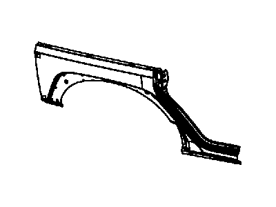 Jeep 55397016AI PANEL Body Side Aperture Rear
