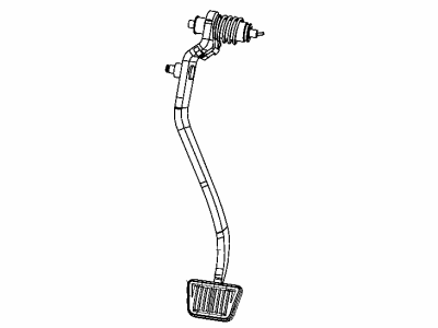 Dodge 52109840AE PEDAL AND PAD Clutch