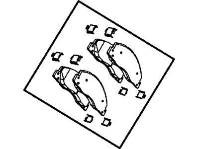 Ram 68049148AA PAD KIT Front Disc Brake