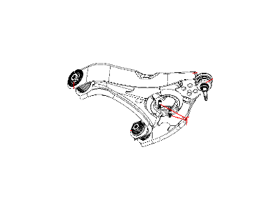 Ram 2500 Control Arm - 52121517AD