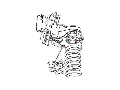 Ram 68051297AA ISOLATOR Spring Upper
