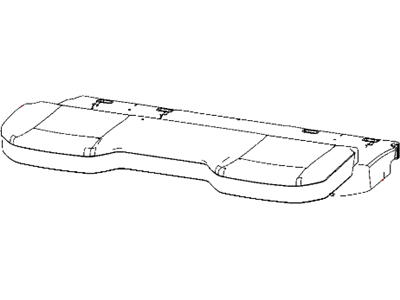 Dodge 1NM95GTFAA COVER Rear Seat Cushion