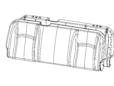 Dodge 1NM96GTFAA COVER Rear Seat Back