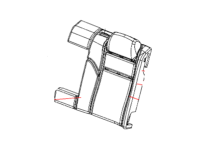 Chrysler 1EB911D1AA Cover - Rear Seat Back