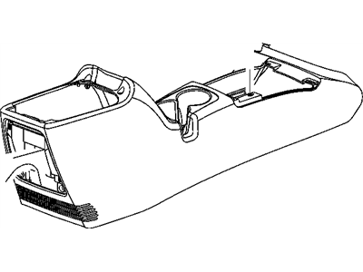 Jeep Liberty Center Console Base - WD851DVAB