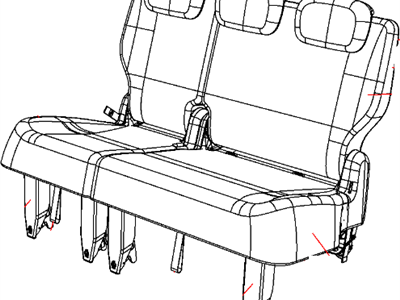 Dodge 1QX511DSAA COVER Rear Seat Back