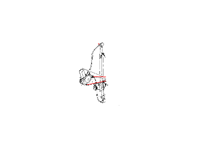 Ram 55359559AC REGULATOR Rear Door Window