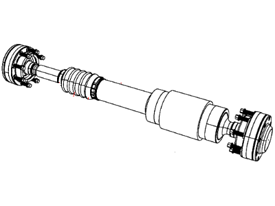 Jeep 68022105AC SHAFT Drive Rear 1-Piece