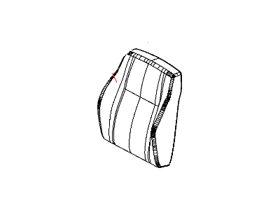 Dodge 1DQ791DOAA Cover - Front Seat Back