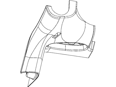 Jeep 1NJ83DX9AC MOLDING A PILLAR Upper Corners