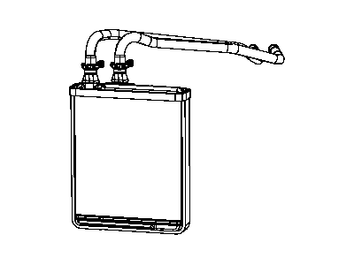 Chrysler 5166114AB CORE Heater With Tubes and Seal